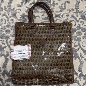 Florence Harper Coated Monogram Tote Bag
